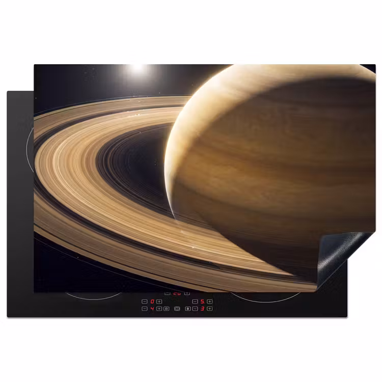 Inductiebeschermer - Planeet - Ringen - Ruimte - Planeet - Ringen - Ruimte Inductie beschermer vinyl 3mm klein