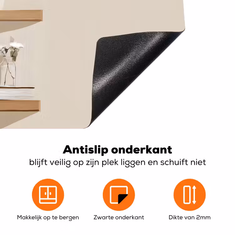 Plankjes - Boeken - Vaasjes - Planten Inductie beschermer vinyl 3mm klein -zzzzzzz-td-onderkant
