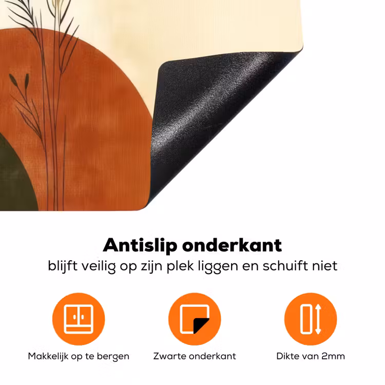 Planten - Abstract - Vormen Inductie beschermer vinyl 3mm klein -zzzzzzz-td-onderkant