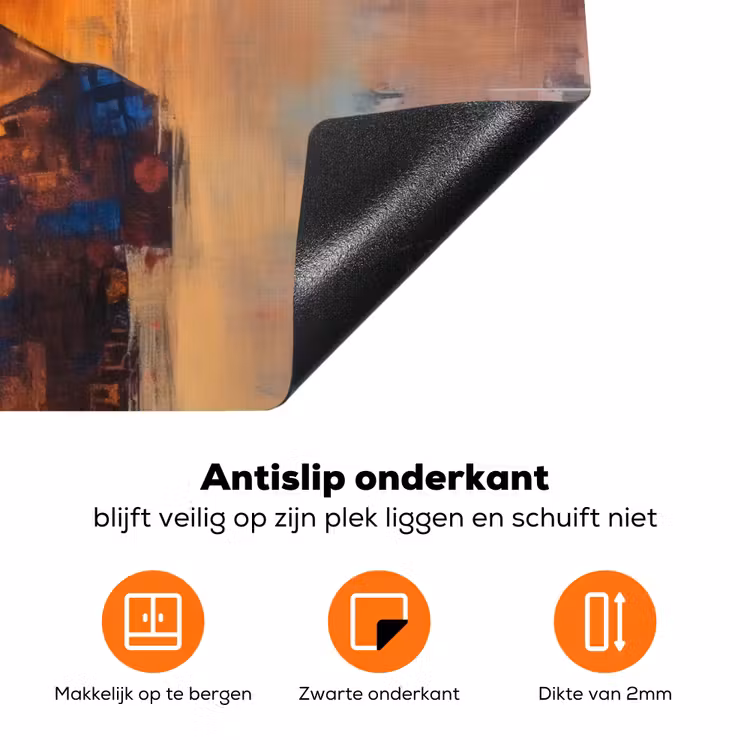 Portret - Sieraden - Schilderachtig Inductie beschermer vinyl 3mm klein -zzzzzzz-td-onderkant