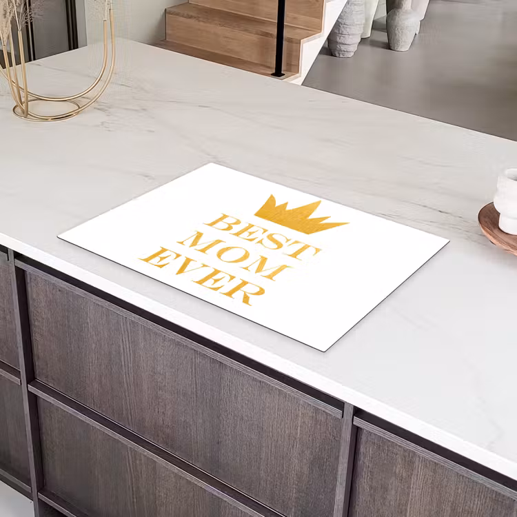 Quotes - Best mom ever - Spreuken - Mama Inductie beschermer vinyl 3mm klein -sfeer8