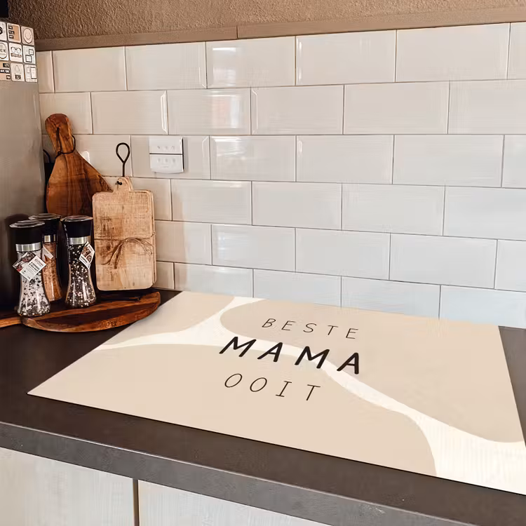 Quotes - Beste mama ooit - Mama - Spreuken Inductie beschermer vinyl 3mm klein -sfeer3