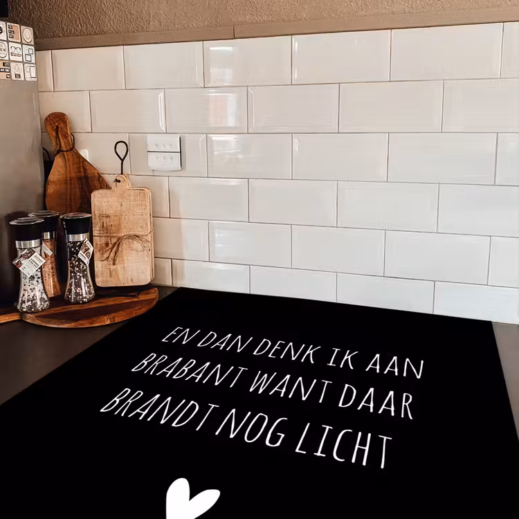 Quotes - En dan denk ik aan Brabant - Spreuken - Guus Meeuwis Inductie beschermer vinyl 3mm middel -sfeer3
