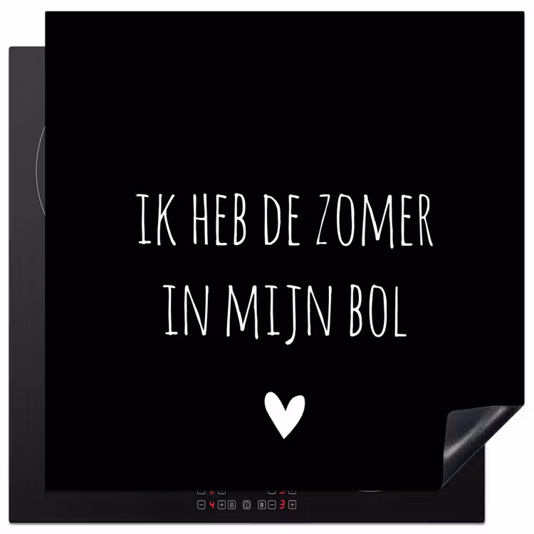 Quotes - Ik heb de zomer in mijn bol - André Hazes - Spreuken Inductie beschermer vinyl 3mm middel -3d