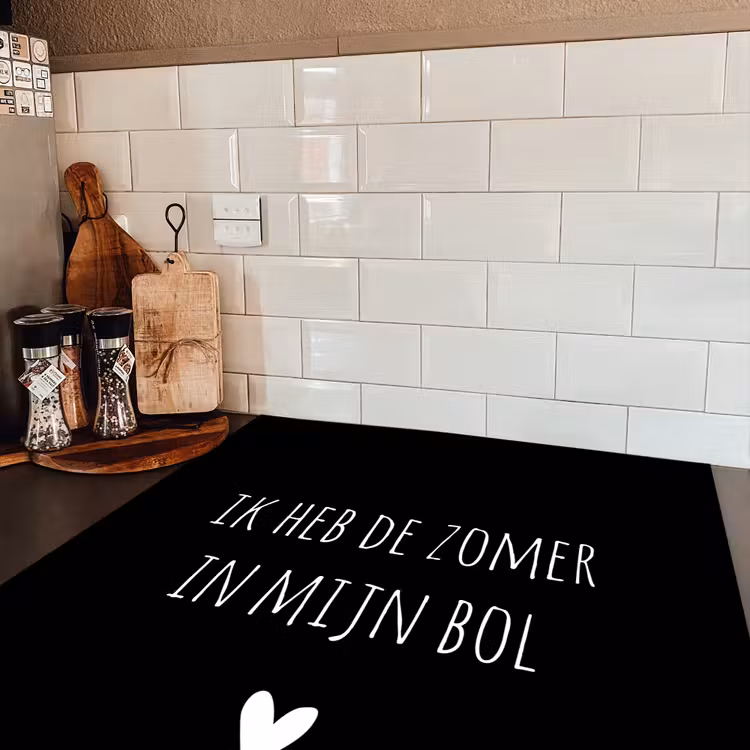 Quotes - Ik heb de zomer in mijn bol - André Hazes - Spreuken Inductie beschermer vinyl 3mm middel -sfeer3