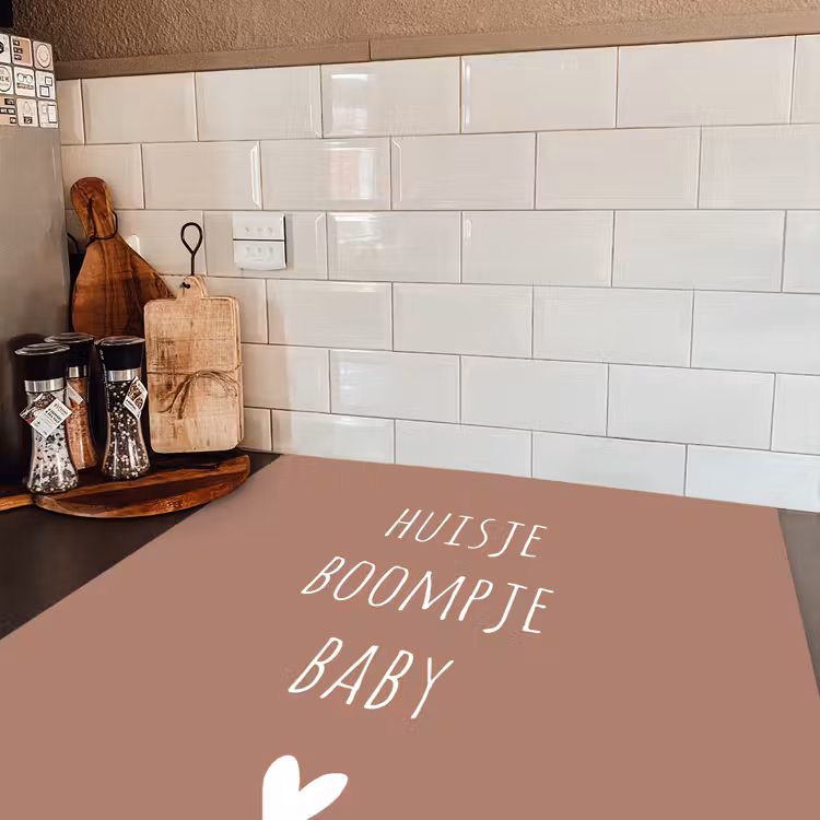 Quotes - Spreuken - Huisje boompje beestje Inductie beschermer vinyl 3mm middel -sfeer3