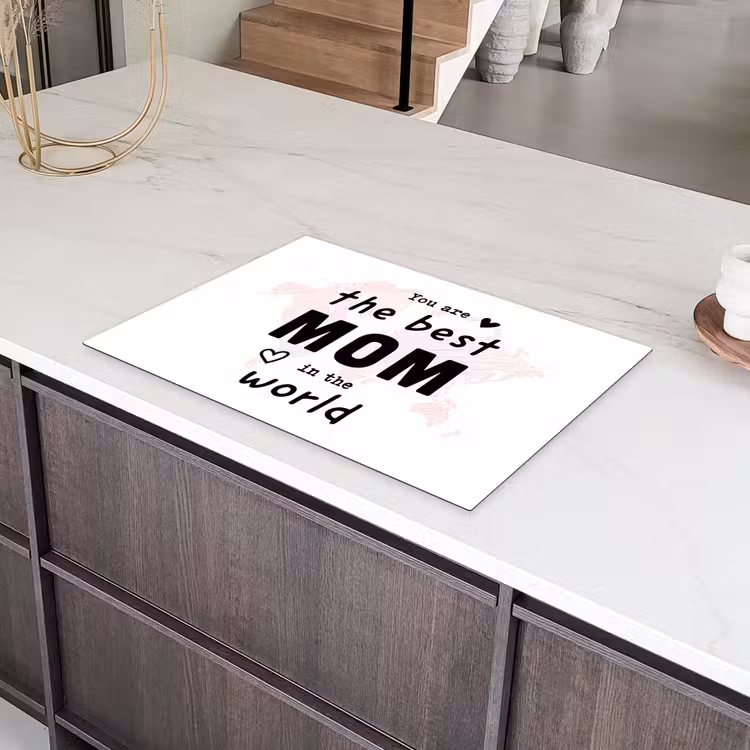 Quotes - You are the best mom in the world - Spreuken - Mama Inductie beschermer vinyl 3mm klein -sfeer8