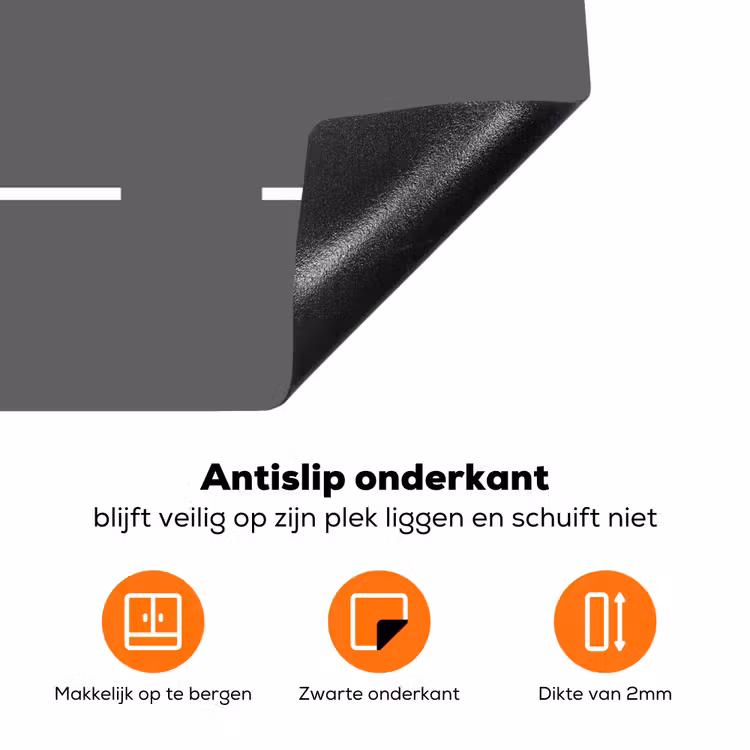 Racebaan - Illustratie - Sport - Kleurrijk Inductie beschermer vinyl 3mm klein -zzzzzzz-td-onderkant