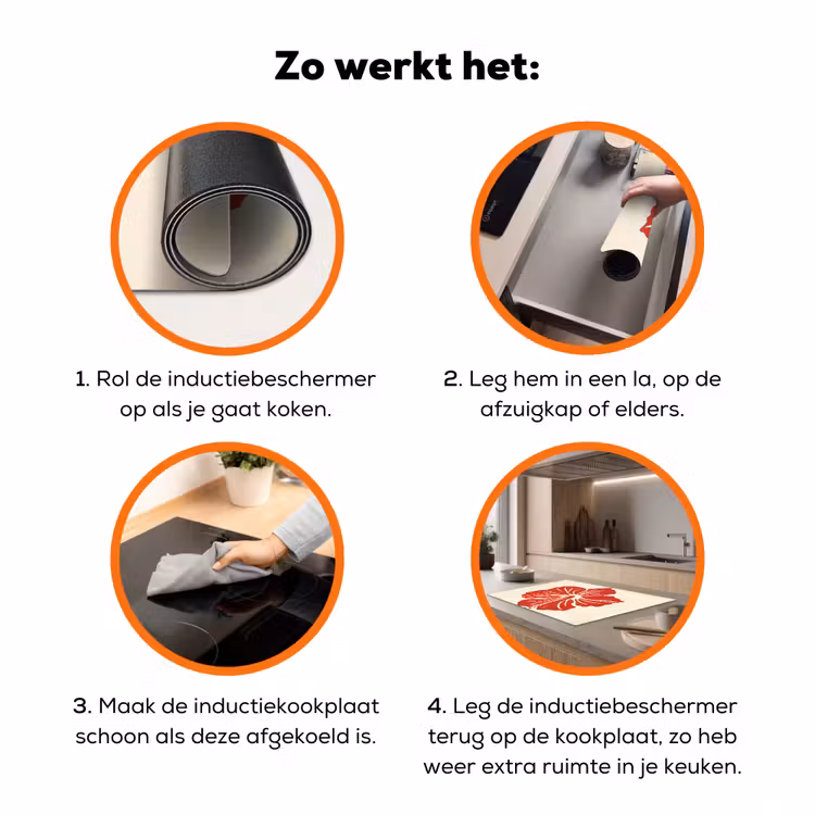 Rode hibiscusbloem - Textuur achtergrond - Beige Inductie beschermer vinyl 3mm klein -zzzzzzz-td-werking