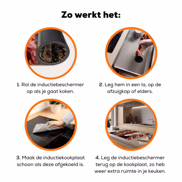 Inductiebeschermer - Rode pepers - Eten - Rode pepers - Eten Inductie beschermer vinyl 3mm klein