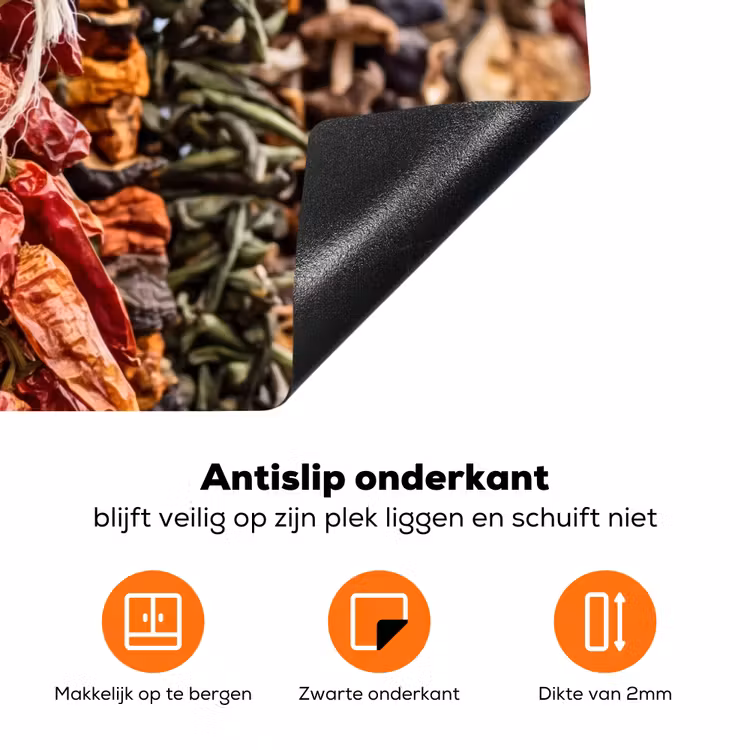 Inductiebeschermer - Rode pepers - Eten - Rode pepers - Eten Inductie beschermer vinyl 3mm klein