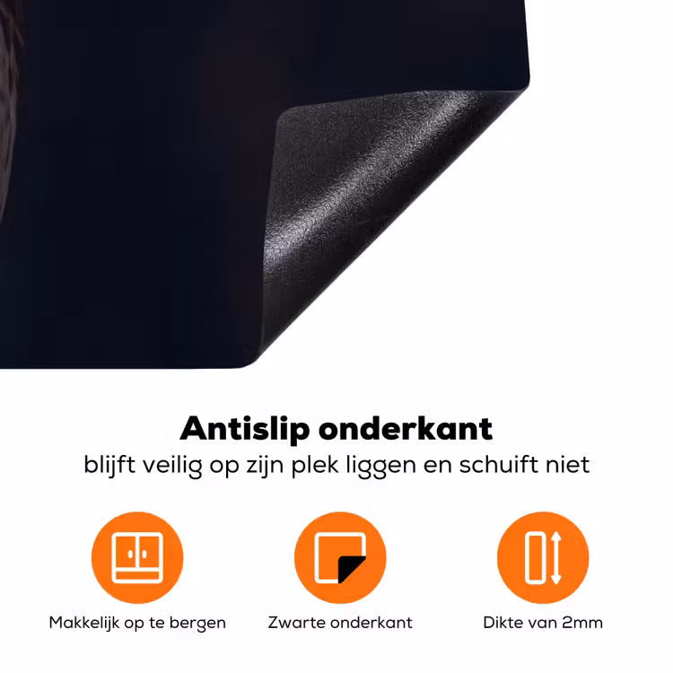 Roofvogel - Buizerd - Bruin Inductie beschermer vinyl 3mm klein -zzzzzzz-td-onderkant