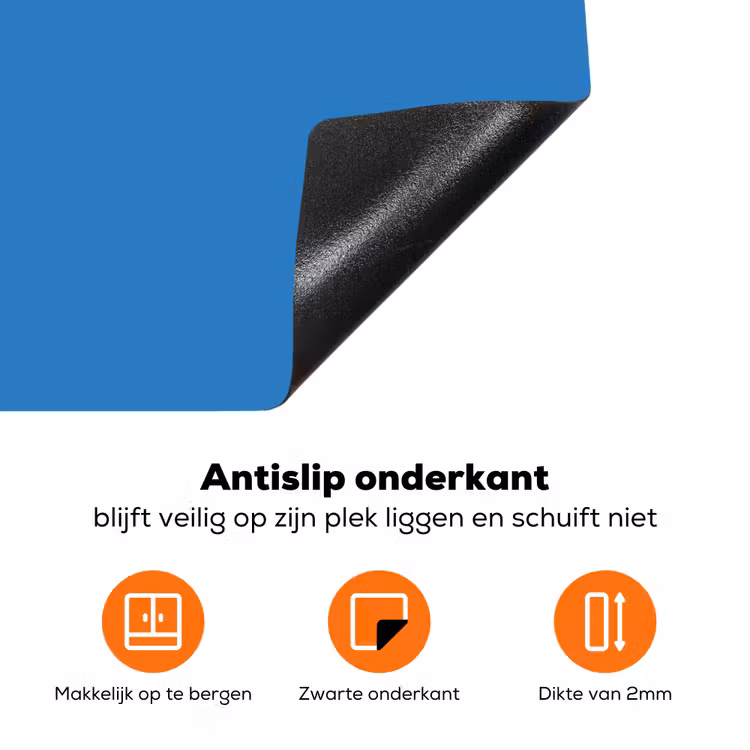 Royal - Blue - Blauw Inductie beschermer vinyl 3mm klein 276 -zzzzzzz-td-onderkant
