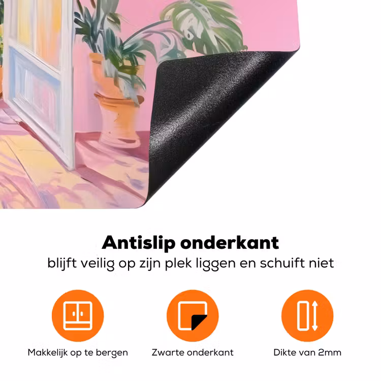 Roze - Buiten - Verf Inductie beschermer vinyl 3mm klein -zzzzzzz-td-onderkant