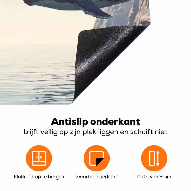 Inductiebeschermer - Ruimtevaarder - Walvis - Fantasie - Ruimtevaarder - Walvis - Fantasie Inductie beschermer vinyl 3mm klein