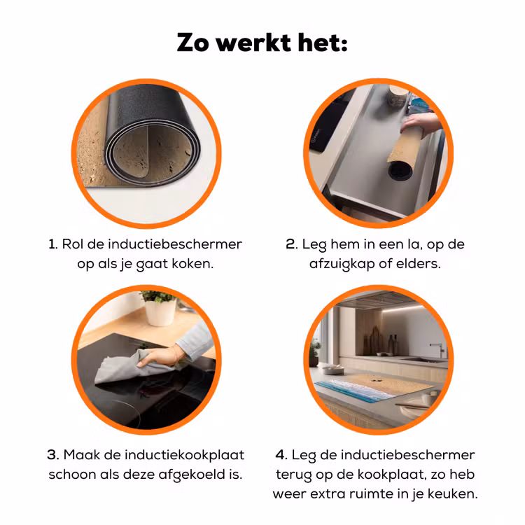 Schildpad - Jong - Strand - Oceaan - Blauw Inductie beschermer vinyl 3mm klein -zzzzzzz-td-werking