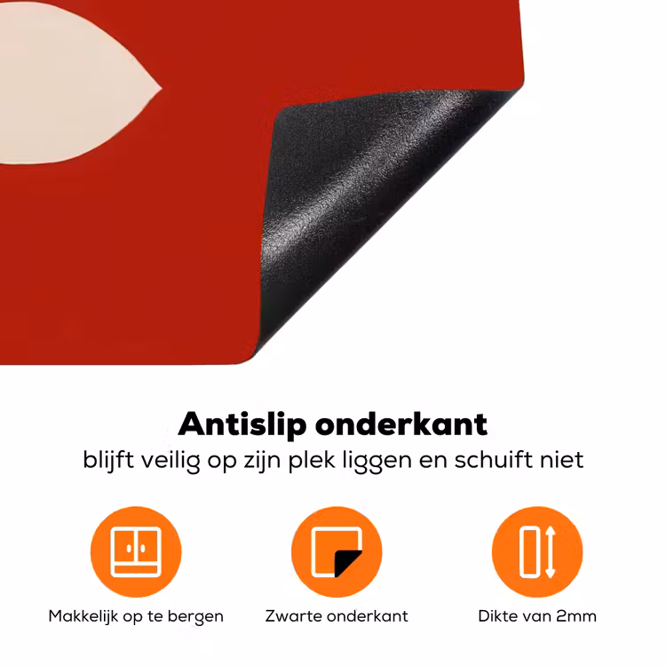 Silhouet - Bladeren - Tak Inductie beschermer vinyl 3mm klein -zzzzzzz-td-onderkant