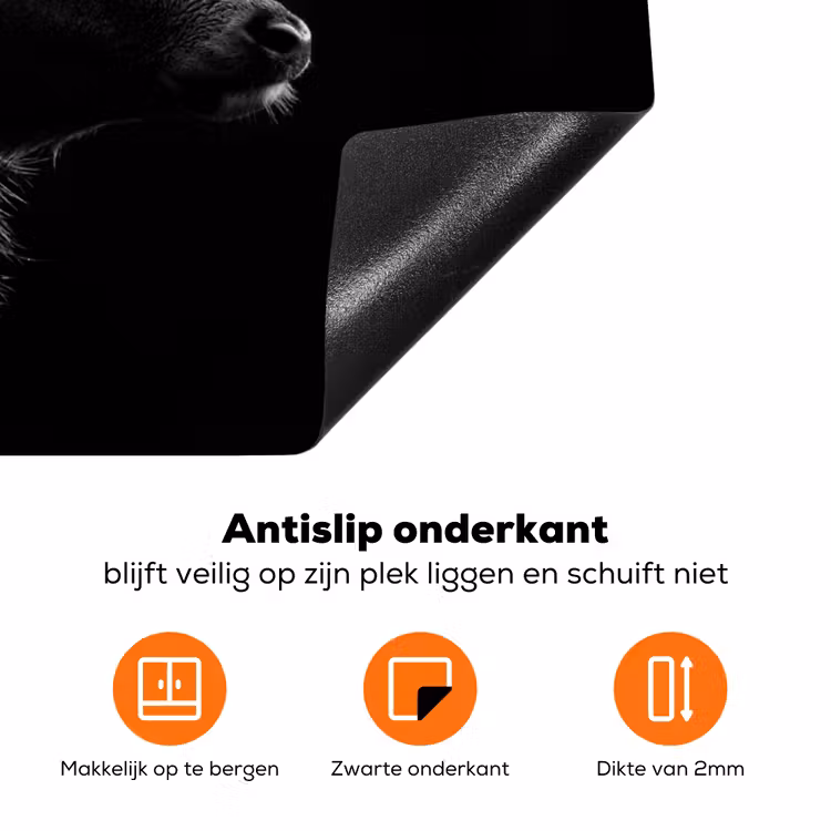 Silhouet van de Wildernis Inductie beschermer vinyl 3mm klein -zzzzzzz-td-onderkant
