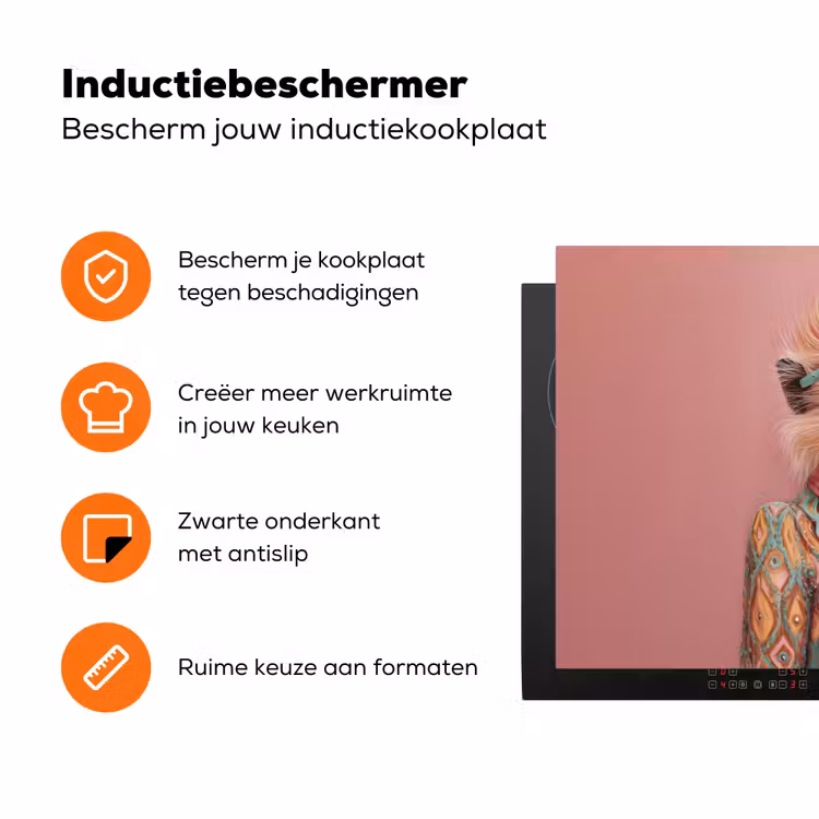 Sjaal - Aap - Zonnebril - Jasje Inductie beschermer vinyl 3mm klein -zzzzzzz-td-ups