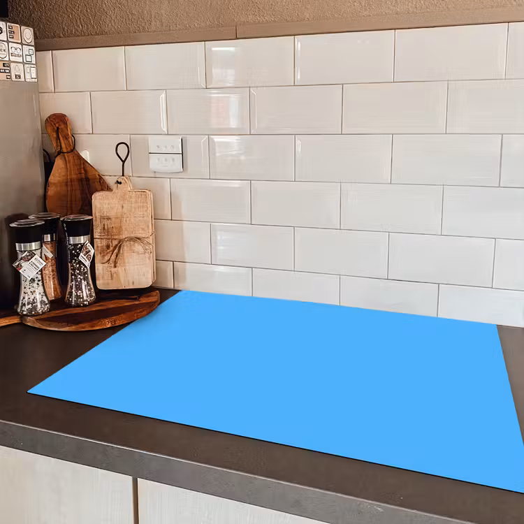 Sky - Blue - Blauw Inductie beschermer vinyl 3mm klein 276 -sfeer3