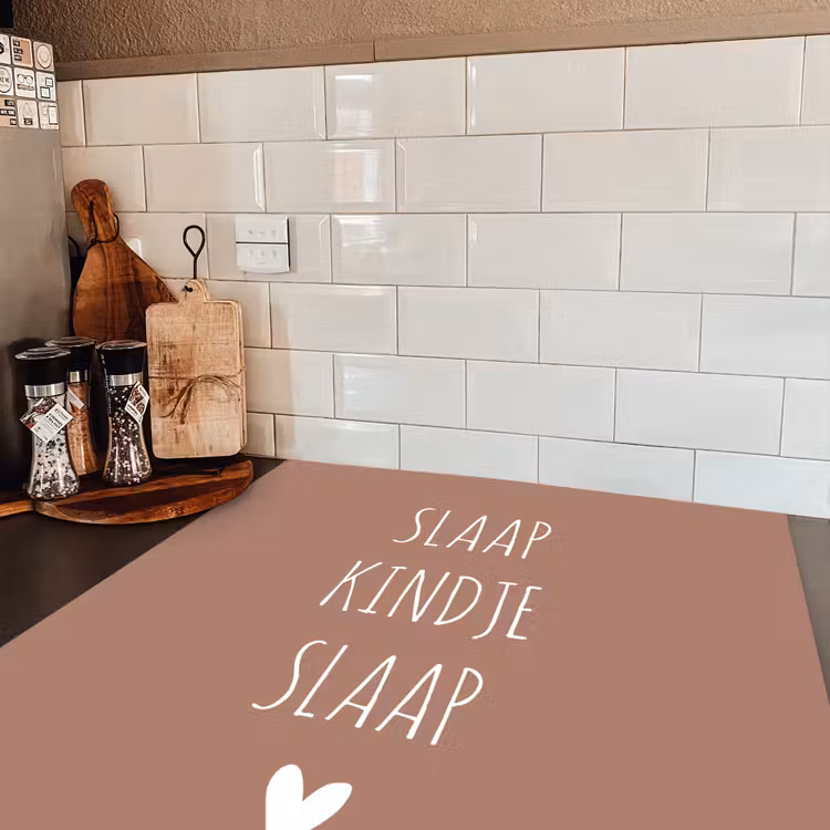 Slaap kindje slaap - Quotes - Spreuken Inductie beschermer vinyl 3mm middel -sfeer3