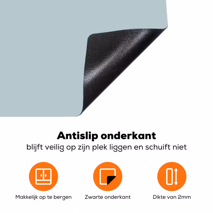 Slate - Blue - Blauw Inductie beschermer vinyl 3mm klein 276 -zzzzzzz-td-onderkant