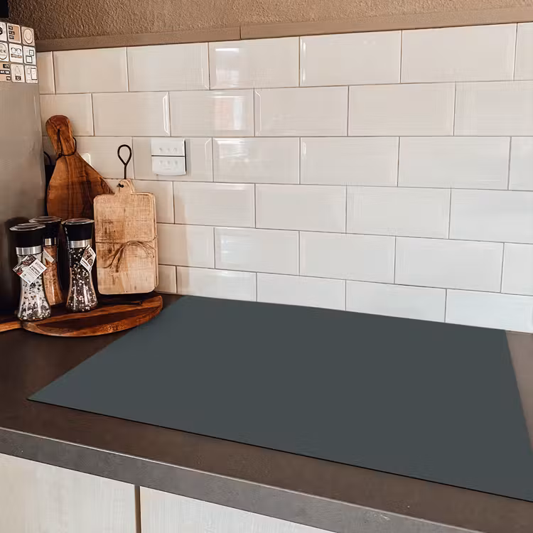 Slate - Millstone - Grijs Inductie beschermer vinyl 3mm klein 276 -sfeer3