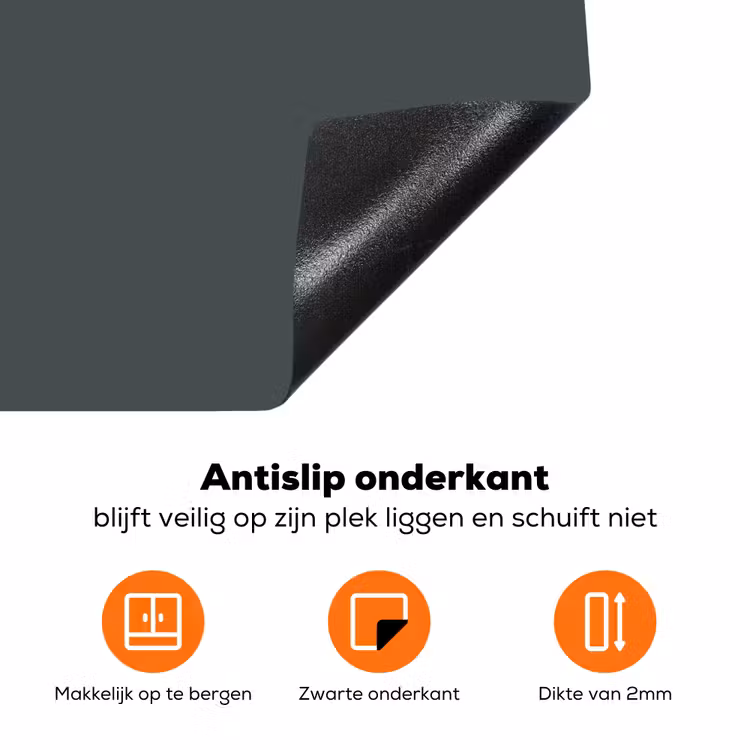 Slate - Millstone - Grijs Inductie beschermer vinyl 3mm klein 276 -zzzzzzz-td-onderkant
