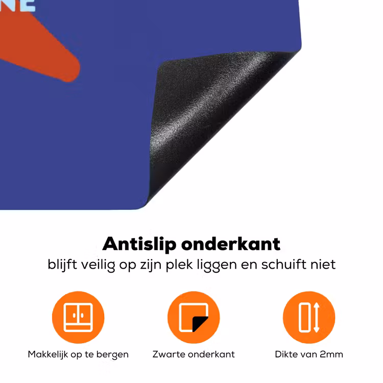 Slow down you're doing fine - Ster - Blauw Inductie beschermer vinyl 3mm klein -zzzzzzz-td-onderkant