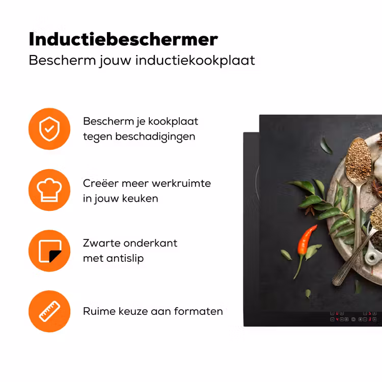 Smakenpalet Inductie beschermer vinyl 3mm klein -zzzzzzz-td-ups