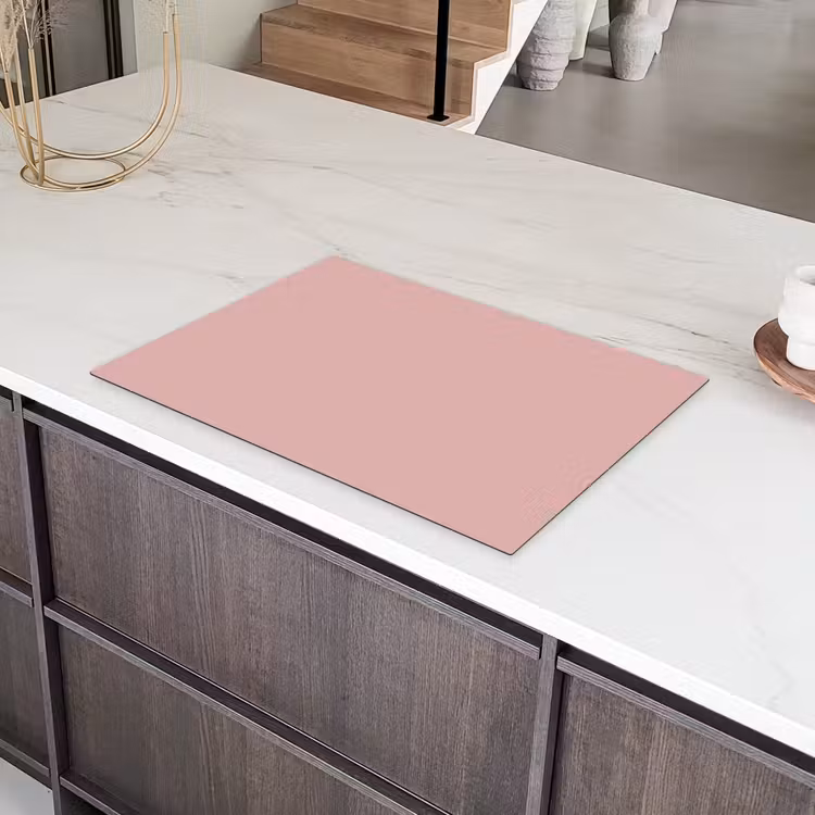 Soft - Blush - Roze Inductie beschermer vinyl 3mm klein 276 -sfeer8