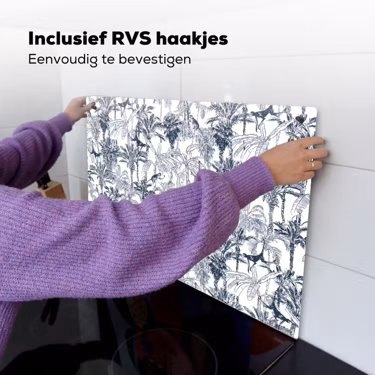 Aap - Jungle - Blauw Inductie beschemer met haakjes klein 777 -ky-ophangen-nl