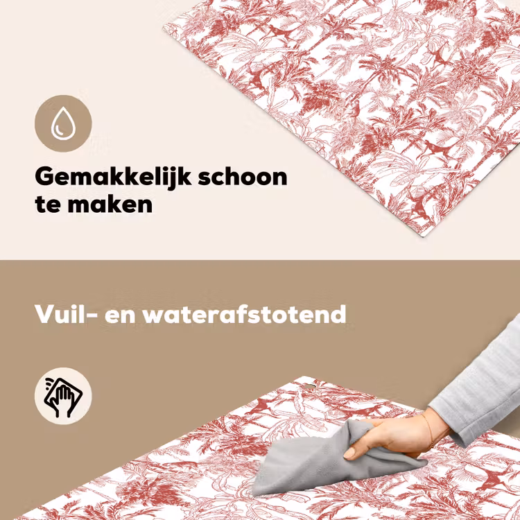 Aap - Oerwoud - Rood Inductie beschemer met haakjes klein 777 -ky-schoon-nl