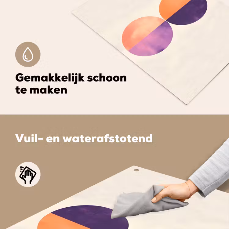 Abstract - Cirkels - Paars Inductie beschemer met haakjes klein -ky-schoon-nl