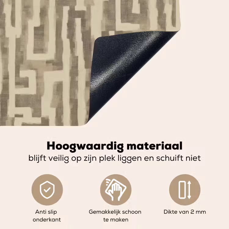 Abstract - Geometrisch - Groen Inductie beschemer met haakjes klein 777 -ky-onderkant-nl