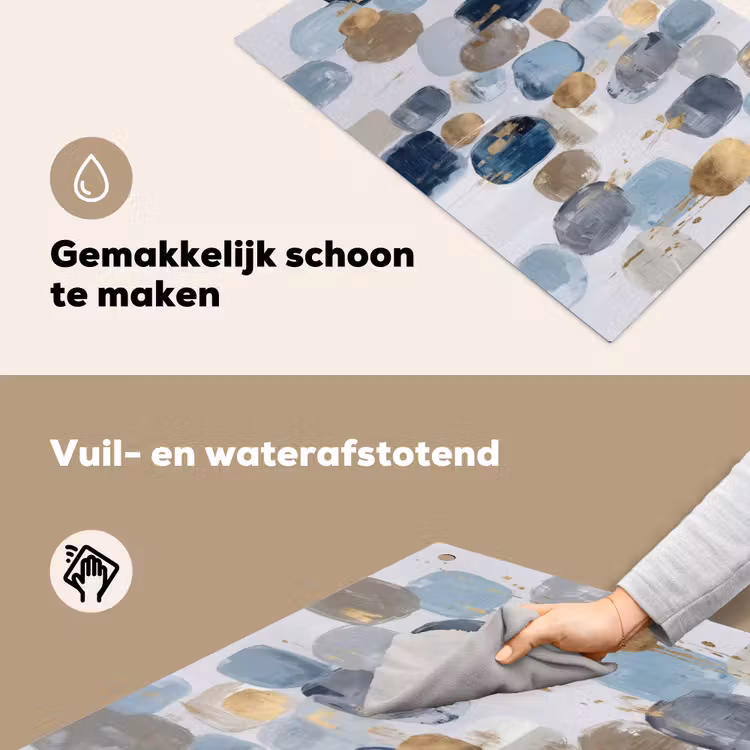 Abstract - Goud - Vormen Inductie beschemer met haakjes klein -ky-schoon-nl
