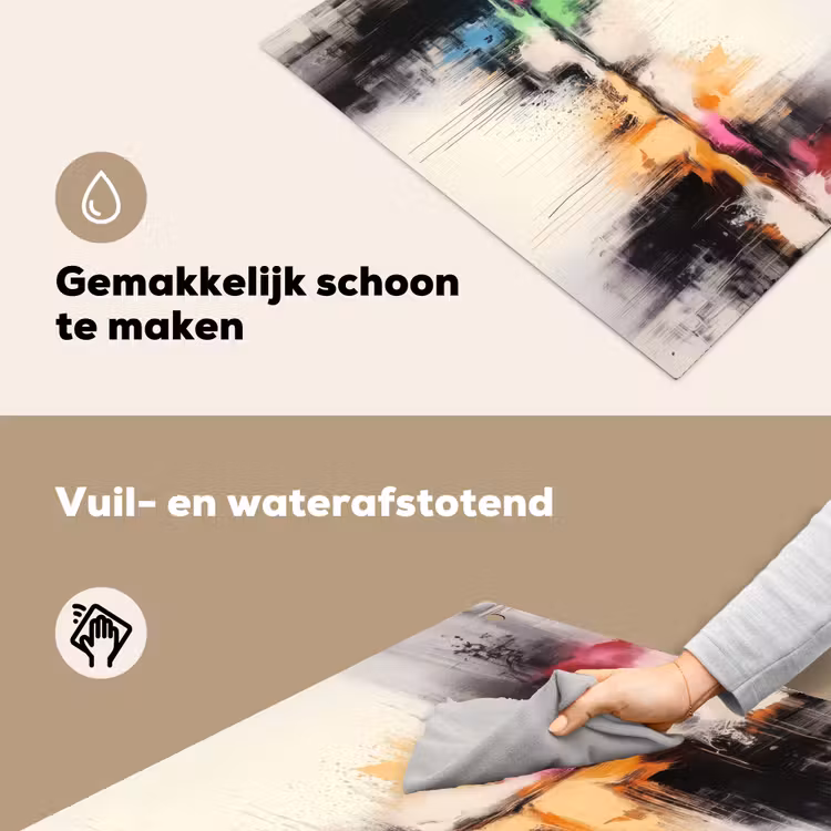 Abstract - Kleurexplosie - Landschap Inductie beschemer met haakjes klein -ky-schoon-nl