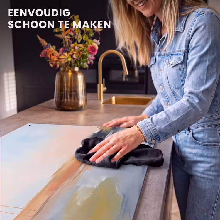 Abstract - Landschap - Horizon - Modern - Kleurrijk Inductie beschemer met haakjes klein -ky-schoon-nl