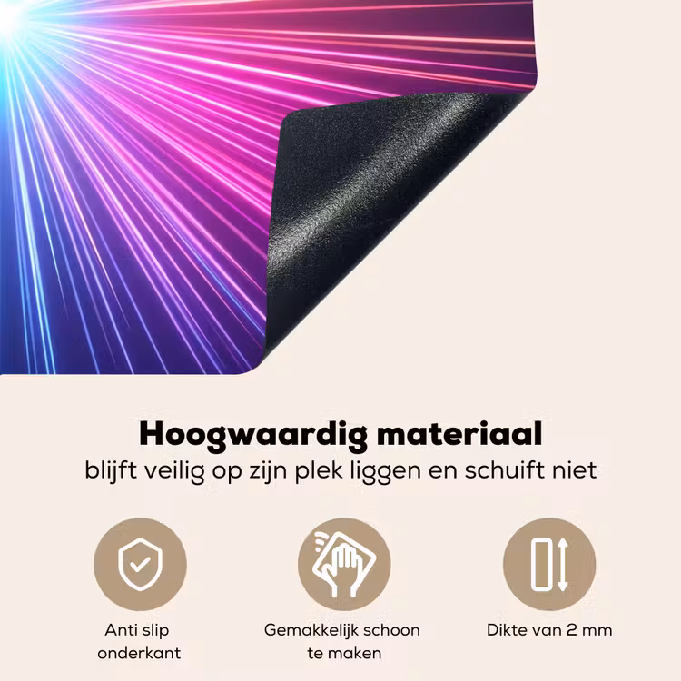 Abstract - Light - Burst - Modern - Colorful Inductie beschemer met haakjes klein -ky-onderkant-nl