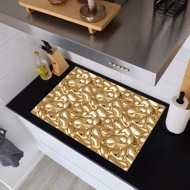 Abstract - Modern - Goud Inductie beschemer met haakjes klein 777 -sfeer1