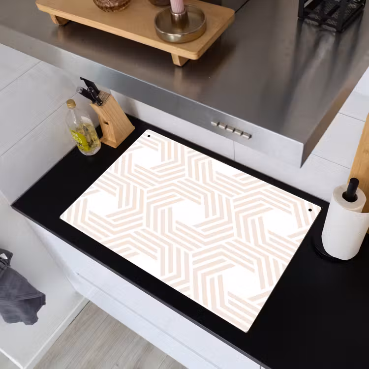 Abstract - Patronen - Design Inductie beschemer met haakjes klein 777 -sfeer1
