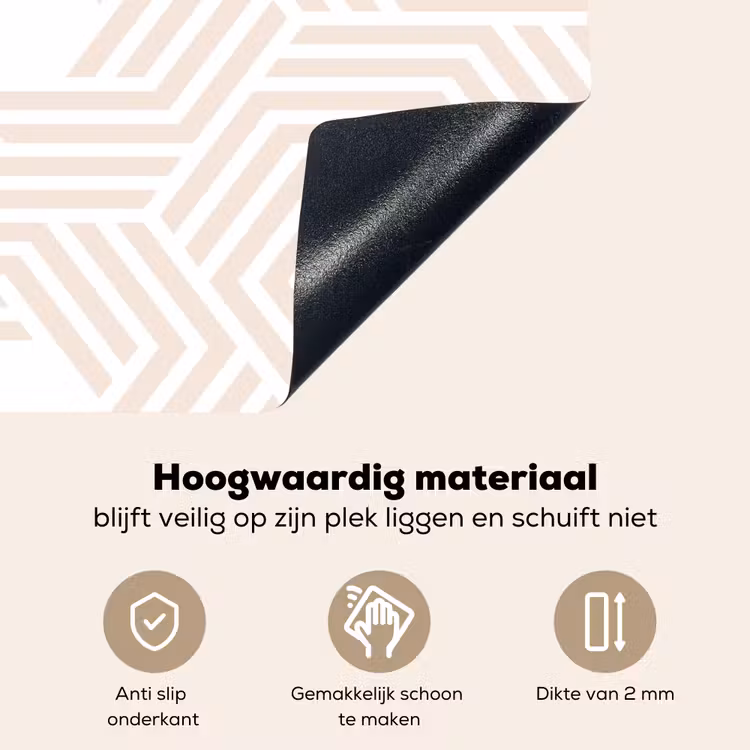 Abstract - Patronen - Design Inductie beschemer met haakjes klein 777 -ky-onderkant-nl