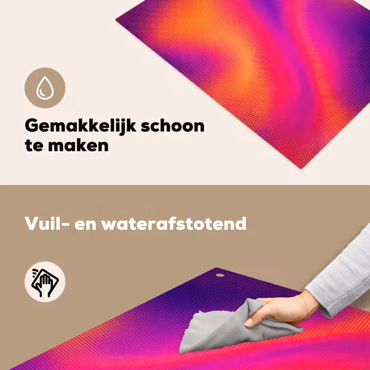 Abstract - Patroon - Kleurverloop Inductie beschemer met haakjes klein -ky-schoon-nl