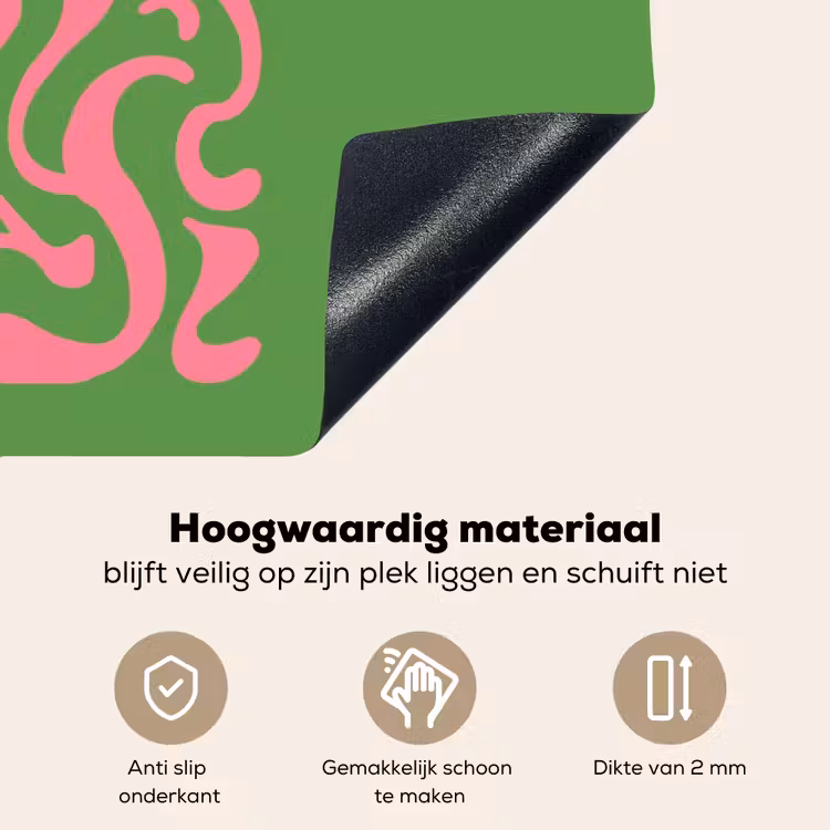 Abstract - Roze - Ciao - Vormen Inductie beschemer met haakjes klein -ky-onderkant-nl