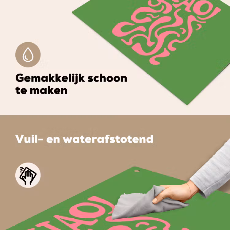 Abstract - Roze - Ciao - Vormen Inductie beschemer met haakjes klein -ky-schoon-nl