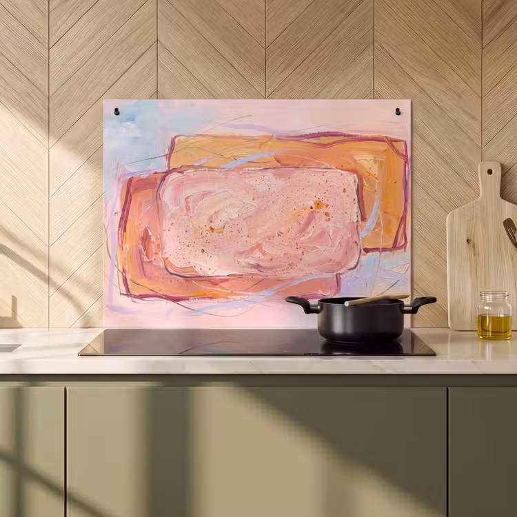 Abstract - Vormen - Modern - Roze Inductie beschemer met haakjes klein -sfeer2