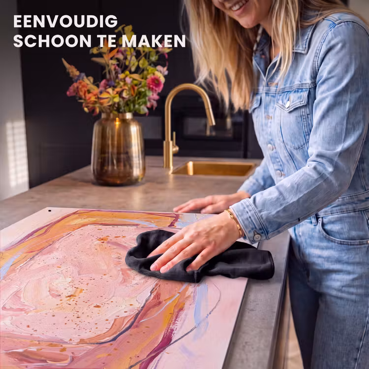 Abstract - Vormen - Modern - Roze Inductie beschemer met haakjes klein -ky-schoon-nl