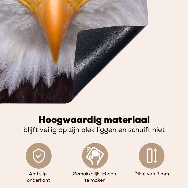 Amerikaans - Zeearend - Portret - Geel Inductie beschemer met haakjes klein -ky-onderkant-nl