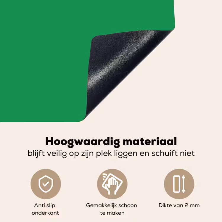 Amor - Valentijn - Groen - Tekst Inductie beschemer met haakjes klein -ky-onderkant-nl