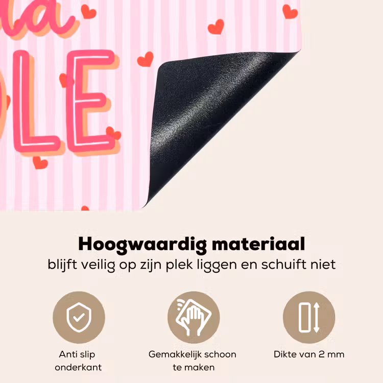Amore vita sole - Roze - Hartjes Inductie beschemer met haakjes klein -ky-onderkant-nl
